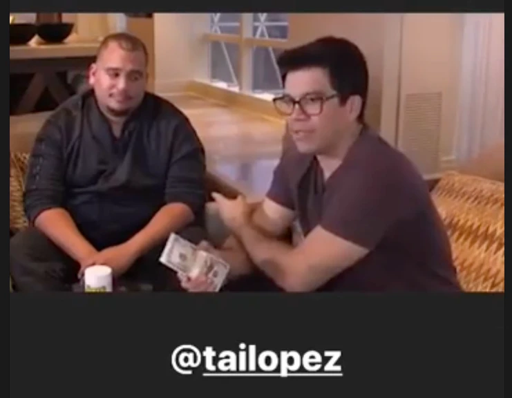 Conversation screenshot supplied by Michael Gonzalez